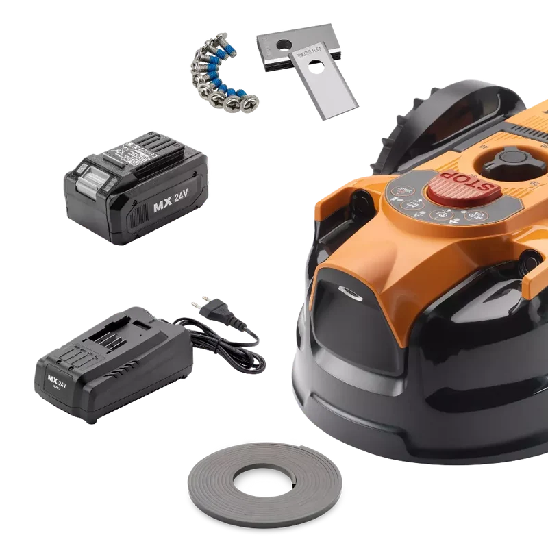 LawnMaster OcuMow® DM16-200 Plus | MX 24V Drop and Mow Robotic Lawnmower-With Battery