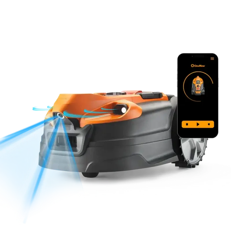 LawnMaster OcuMow® AMD18i-800 Plus | MX 24V Auto Charging Vision Robotic Lawnmower with App