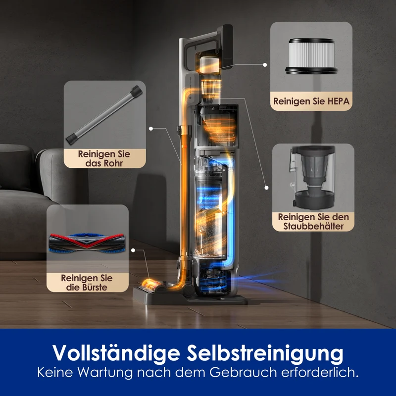 Tineco PURE ONE Station 5 Pro kabelloser smarter Staubsauger