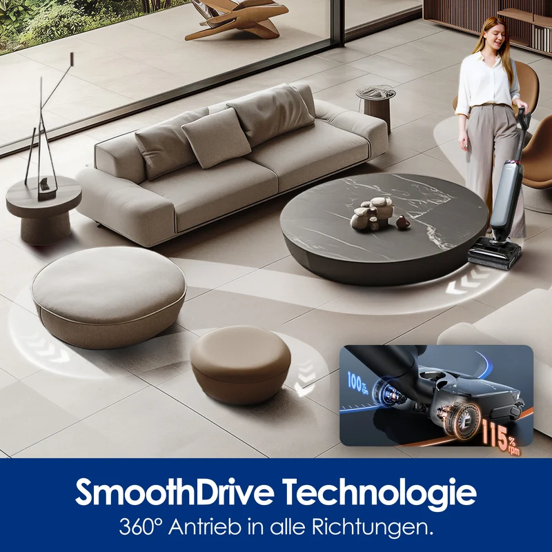Tineco FLOOR ONE S9 Artist Steam Pro Nass- und Trockensauger