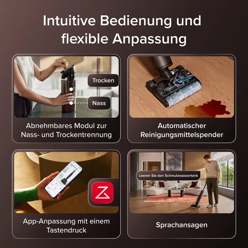 Roborock F25 Pro Turbo Nass-Trocken-Staubsauger mit HyperScrub Tiefenreinigung auf Knopfdruck