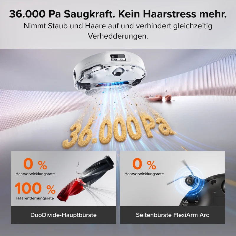 Roborock Saros 20 Neo Saug- und Wischroboter mit Heißwasserwischen und intelligenter Dockingstation