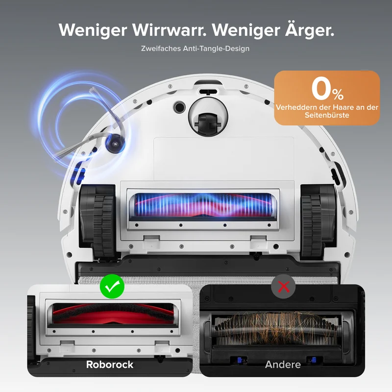 Roborock Q10 S5+ Set Saug- und Wischroboter mit Auto-Entleerungsstation mit zwei zusätzlichen Staubbeuteln