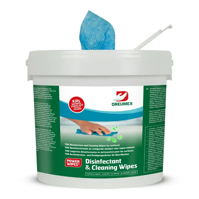 DREUMEX Disinfectant & Cleaning Wipes Blau Reinigungs- & Desinfektionstücher