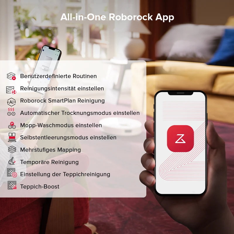 Roborock Qrevo S5V Saugroboter mit Multifunktions-Dockingstation