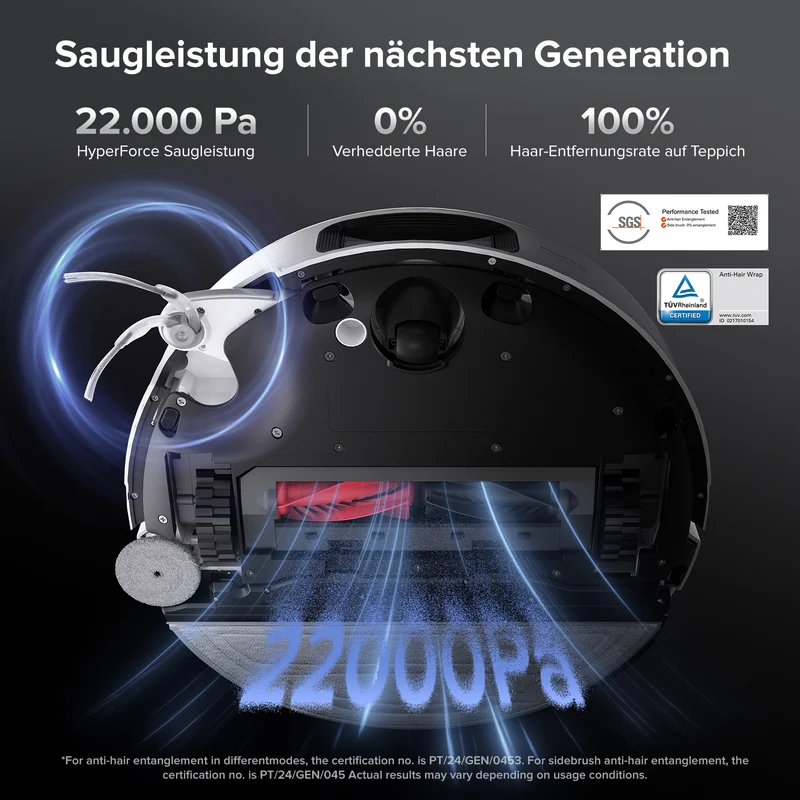 Roborock Saros 10 Saugroboter mit Dual Anti-Tangle System (verbessert von S8 MaxV Ultra)