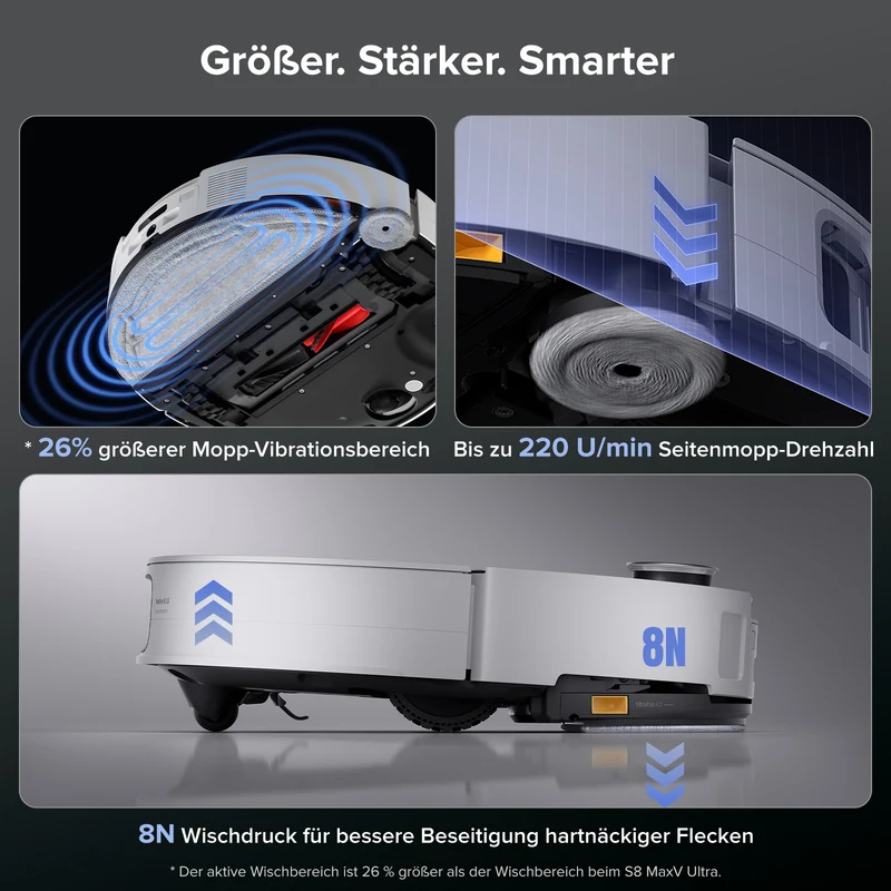 Roborock Saros 10 Saugroboter mit Dual Anti-Tangle System (verbessert von S8 MaxV Ultra)