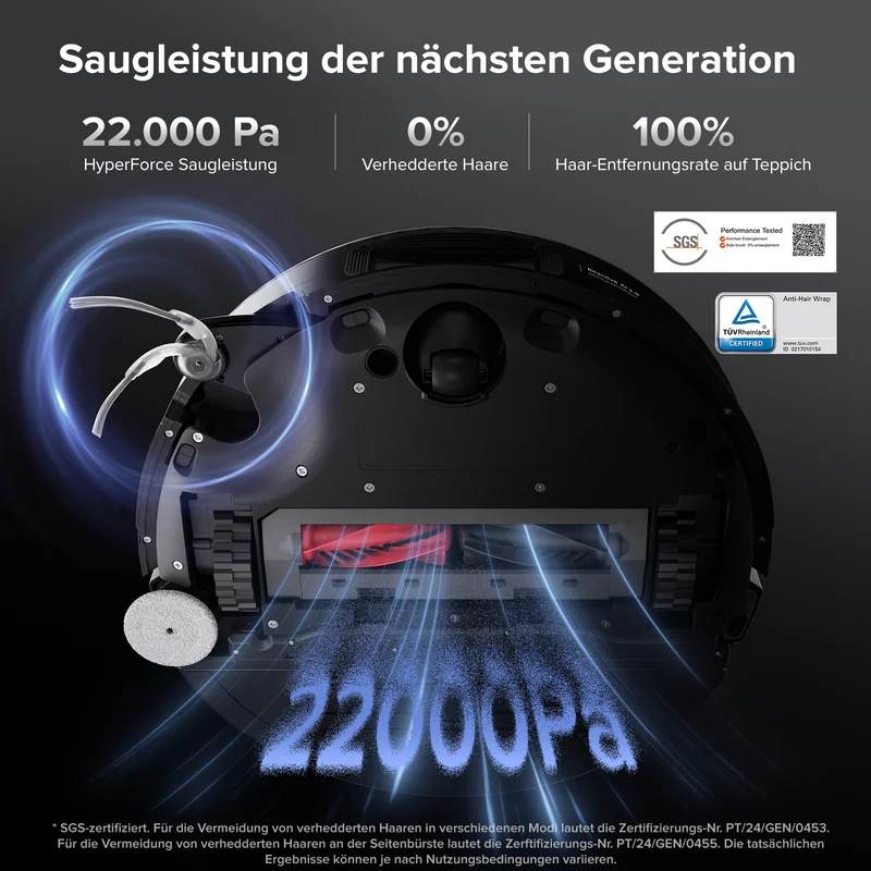 Roborock Saros 10 Saugroboter mit Dual Anti-Tangle System (verbessert von S8 MaxV Ultra)