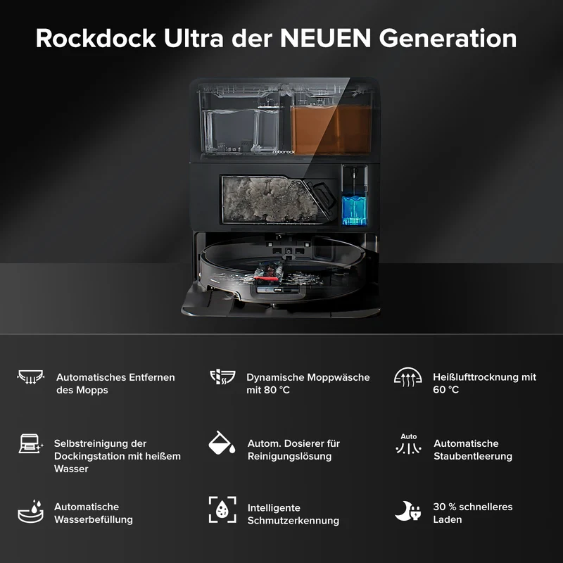 Roborock Saros 10 Saugroboter mit Dual Anti-Tangle System (verbessert von S8 MaxV Ultra)