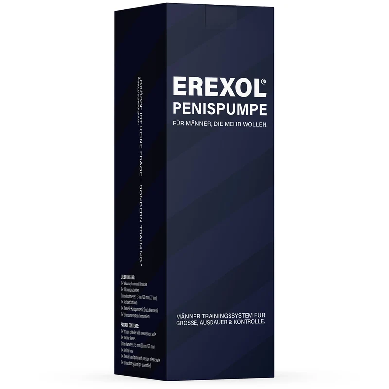 Pompe à pénis EREXOL - Système d'entraînement par le vide