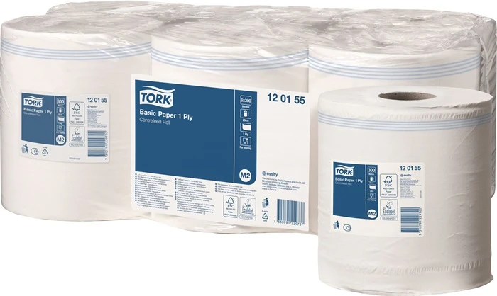 TORK Handtuchrolle TORK 120155 1-lagig, unperforiert weiß ( 9000469270 )
