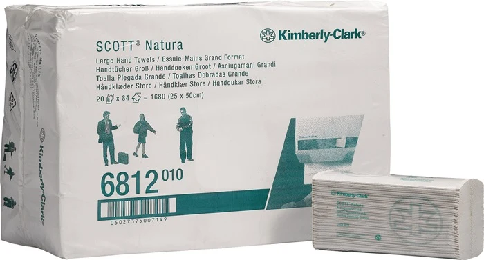 Hostess NATURA Handtuch 6812 2-lagig weiß ( 9000474115 )