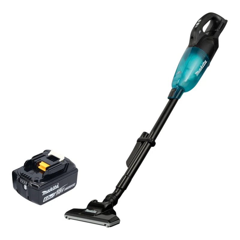 Makita DCL 284 FGB Akku Staubsauger 18 V 0,73 l Schwarz Brushless + 1x Akku 6,0 Ah - ohne Ladegerät