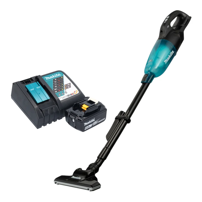 Makita DCL 284 FRGB Akku Staubsauger 18 V 0,73 l Schwarz Brushless + 1x Akku 6,0 Ah + Ladegerät