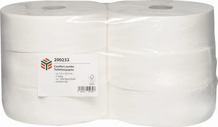 ELOS Toilettenpapier ELOclean Comfort Jumbo 2-lagig 6 Stück ( 9000469182 )