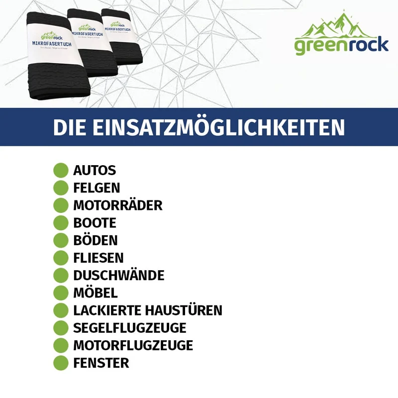 chiffon microfibre Greenrock (noir)