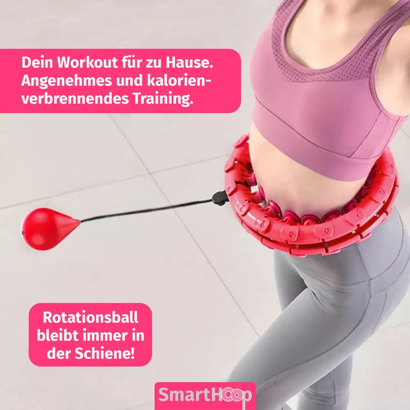 Smart Hoop Hula Hoop avec ballon (circonférence jusqu'à environ 130 cm)