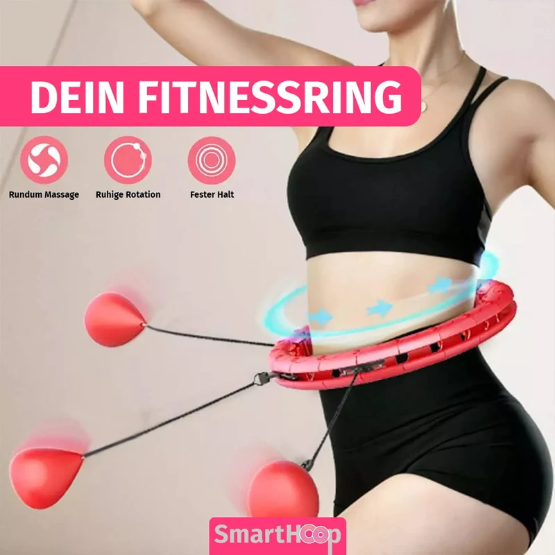 Smart Hoop Hula Hoop avec ballon (circonférence jusqu'à environ 130 cm)