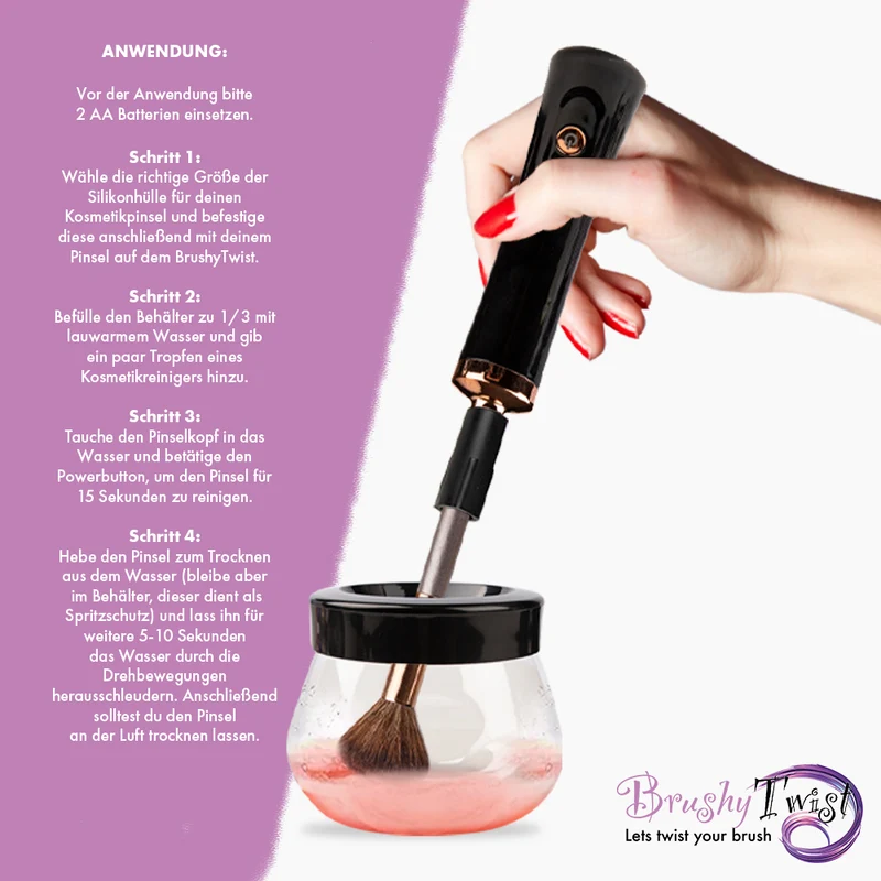 Brushy Twist - Nettoyant pour pinceaux de maquillage