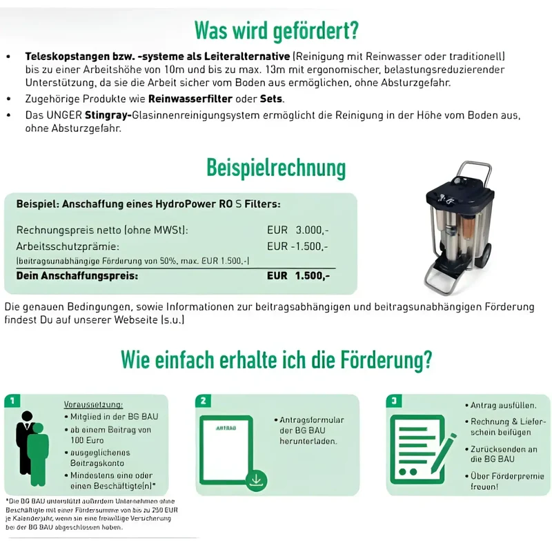 Unger nLite Hochleistungsschlauch NLH25 25 Meter