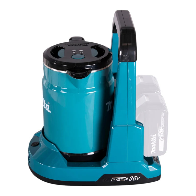 Makita DKT 360 Z Akku Wasserkocher 36 V ( 2x 18 V ) 0,8 L + 2x Akku 9,0 Ah + Ladegerät