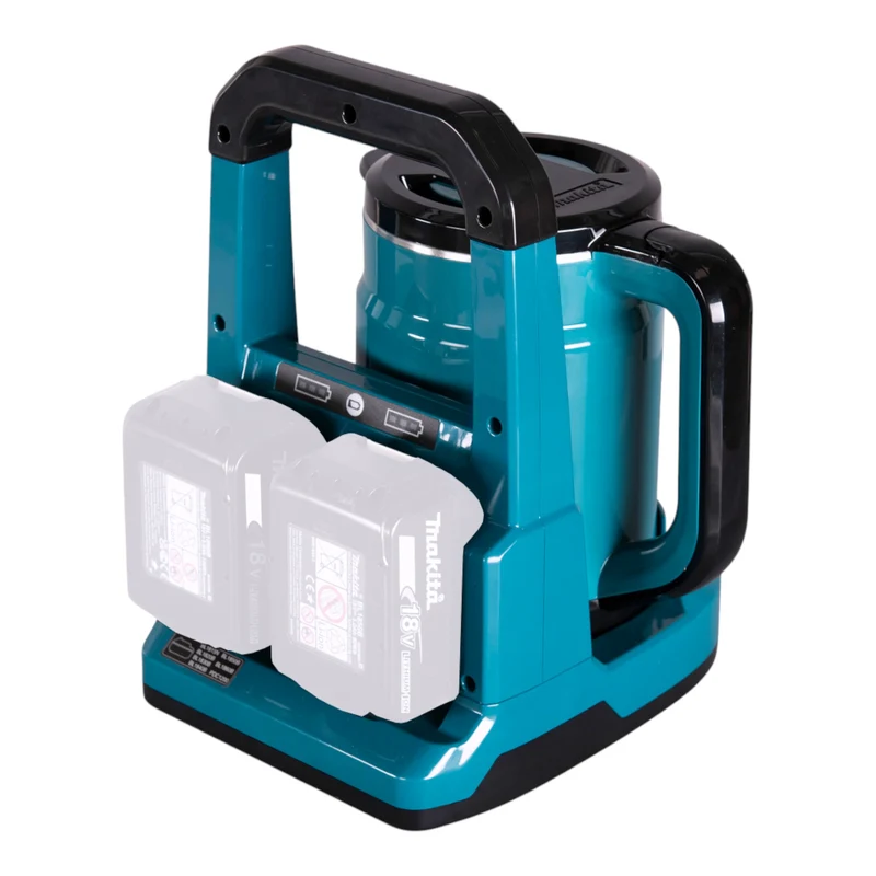 Makita DKT 360 Z Akku Wasserkocher 36 V ( 2x 18 V ) 0,8 L + 2x Akku 9,0 Ah + Ladegerät