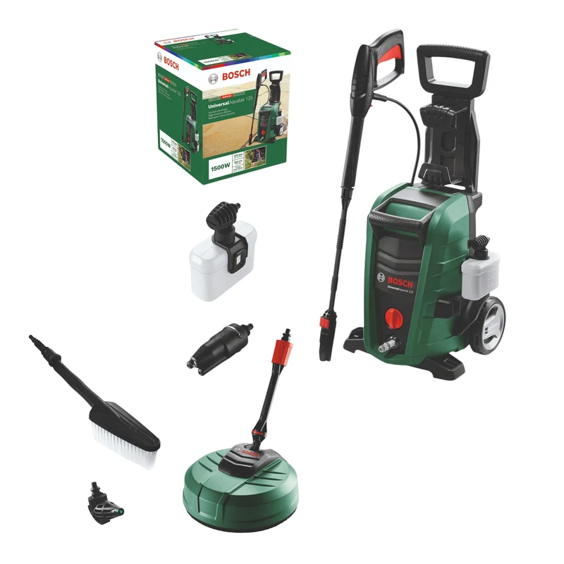 Bosch UniversalAquatak 125 Hochdruckreiniger 1500 W 125 bar 6 l/min ( 061599262D ) + Reinigung Set