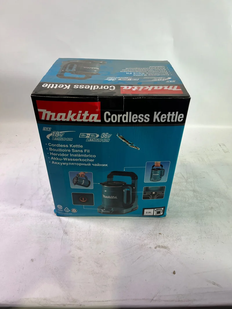Makita DKT 360 Z Akku Wasserkocher 36 V ( 2x 18 V ) 0,8 L Solo - ohne Akku, ohne Ladegerät - Reparaturgerät
