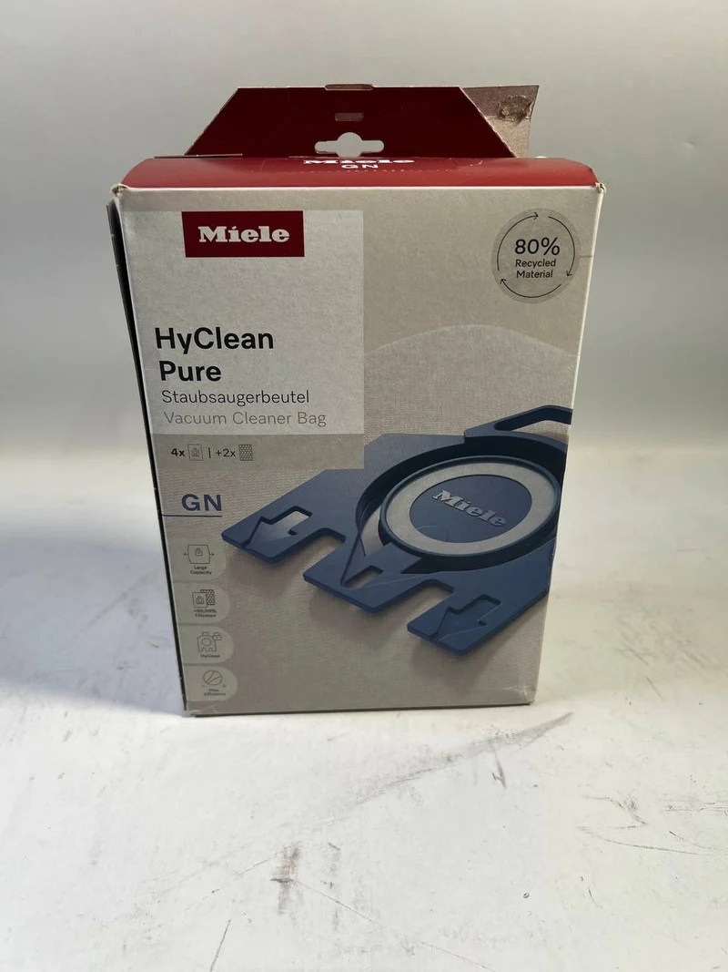 Miele HyClean Pure GN Staubsaugerbeutel 4 Stück mit Filter ( 12421130 ) für Complete C2 / C3 / Classic C1 / S8 / S5 / S2 - Unvollständig