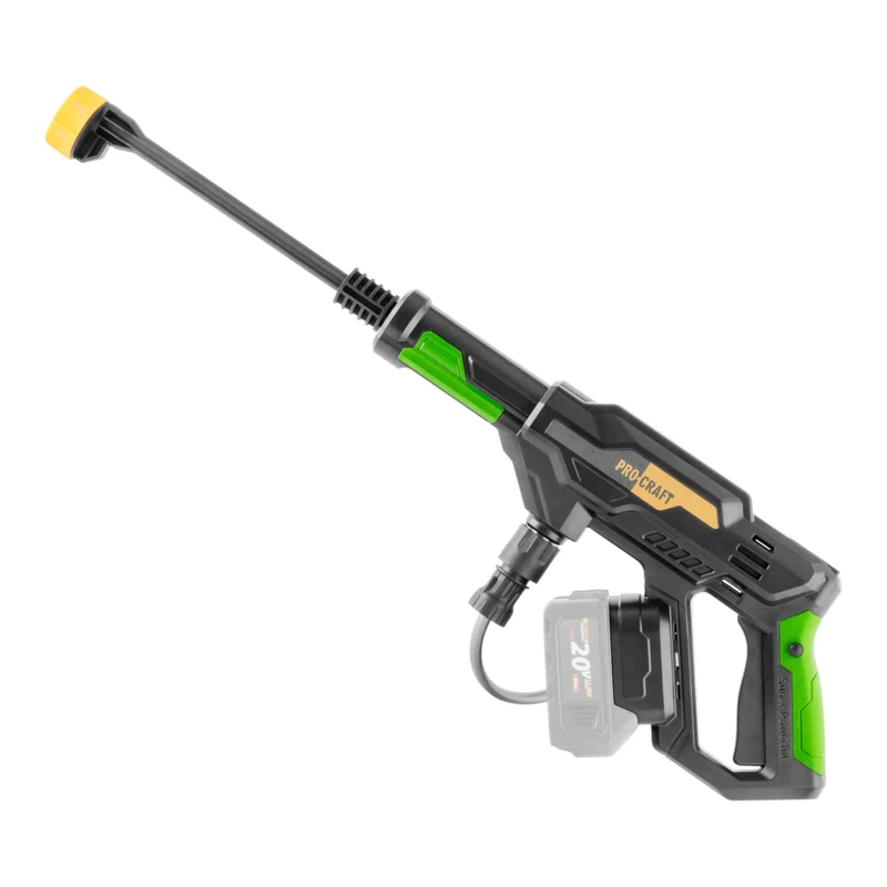 Procraft CW20bb Akku Hochdruckreiniger 20 V 30 bar 180 l/h Brushless + 1x Akku 4,0 Ah + Ladegerät + Koffer