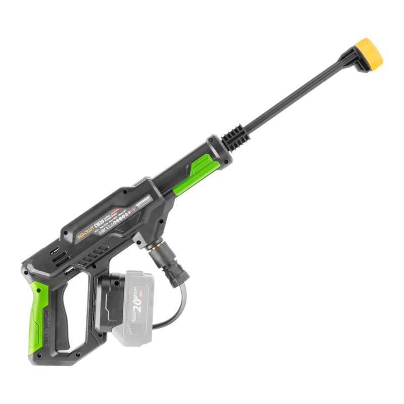 Procraft CW20bb Akku Hochdruckreiniger 20 V 30 bar 180 l/h Brushless + 2x Akku 4,0 Ah + Ladegerät + Koffer
