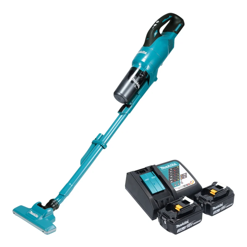 Makita DCL 286 FRF2 Akku Staubsauger 18 V 0,25 l Brushless + 2x Akku 3,0 Ah + Ladegerät