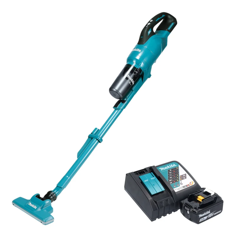 Makita DCL 286 FRT Akku Staubsauger 18 V 0,25 l Brushless + 1x Akku 5,0 Ah + Ladegerät
