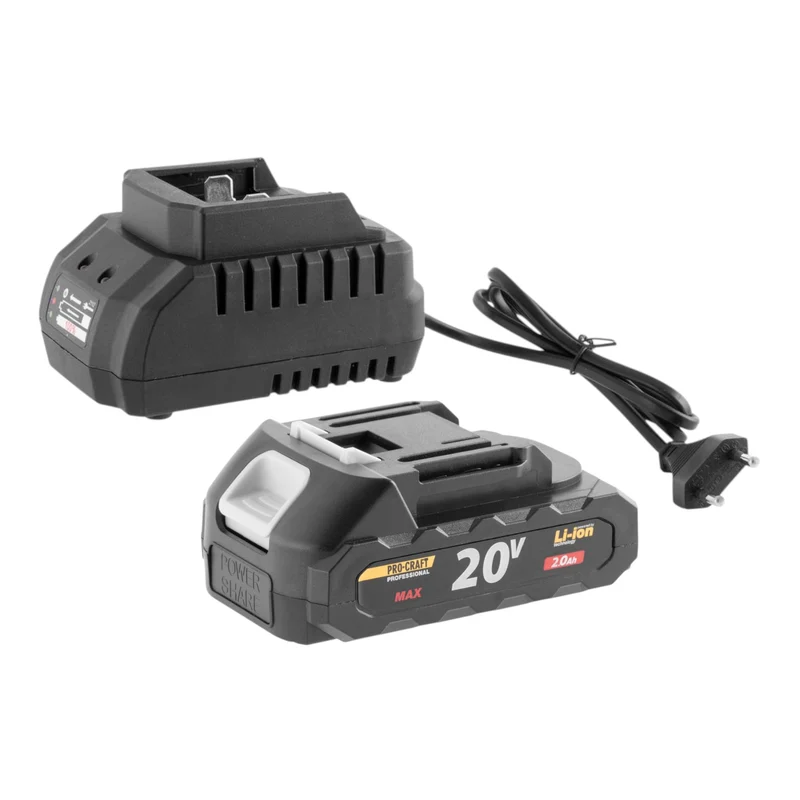 Procraft PTM20-1b-c Akku Vibration Fliesen Saugheber 20 V + 1x Akku 2,0 Ah + Ladegerät + Koffer