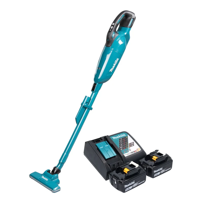 Makita DCL 284 FRT2 Akku Staubsauger 18 V 0,73 l Brushless + 2x Akku 5,0 Ah + Ladegerät