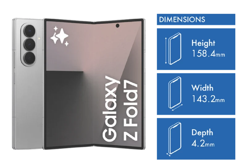 Samsung Galaxy Z Fold7 256GB Silver Shadow