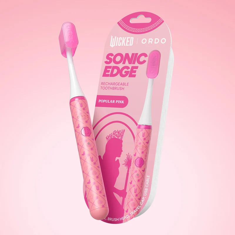 Ordo Sonic Edge Wicked Rechargeable Toothbrush Popular Pink