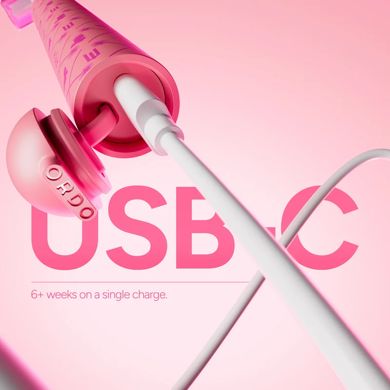 Ordo Sonic Edge Wicked Rechargeable Toothbrush Popular Pink
