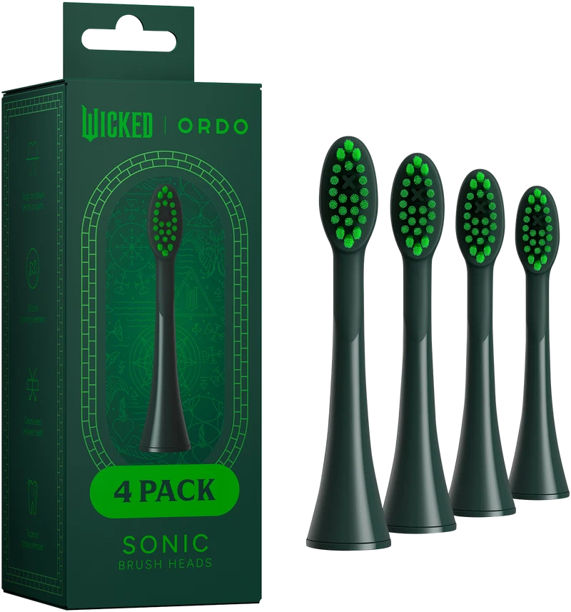 Ordo Sonic Lite Wicked Brush Heads Elphaba Thropp 4 Pack