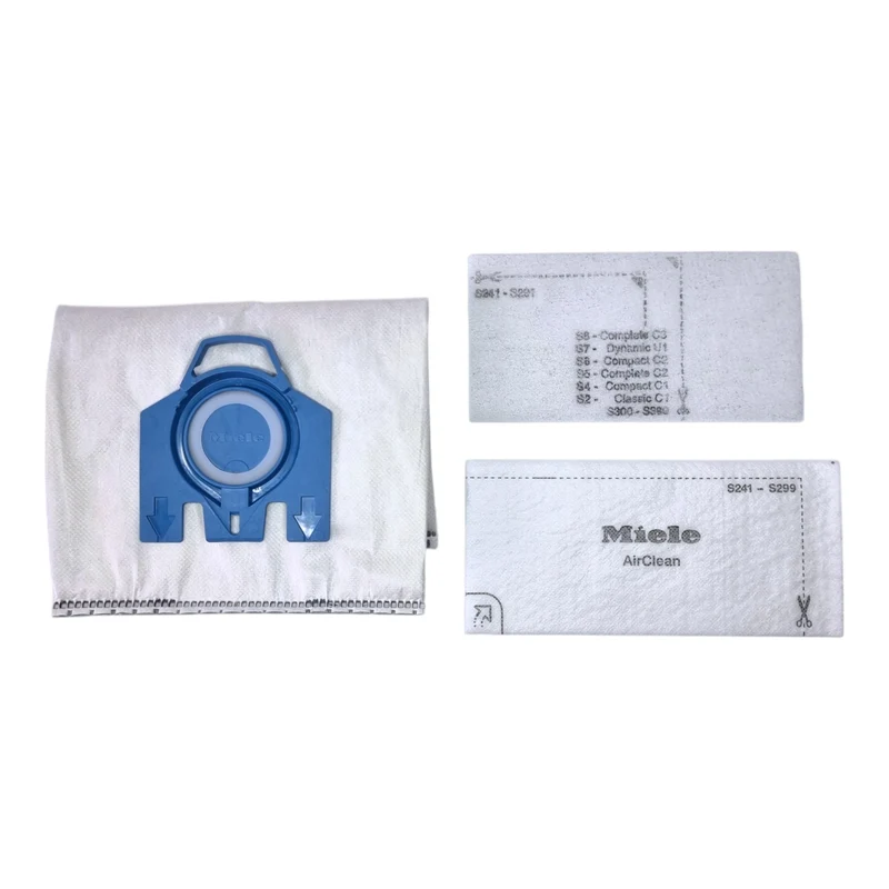 Miele HyClean Pure GN Staubsaugerbeutel 4 Stück mit Filter ( 12421130 ) für Complete C2 / C3 / Classic C1 / S8 / S5 / S2