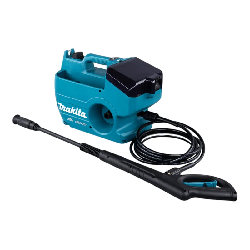 Makita DHW 080 PG2K Akku Hochdruckreiniger 36 V ( 2x 18 V ) 80 bar 380 l/h Brushless + 2x Akku 6,0 Ah + Doppelladegerät