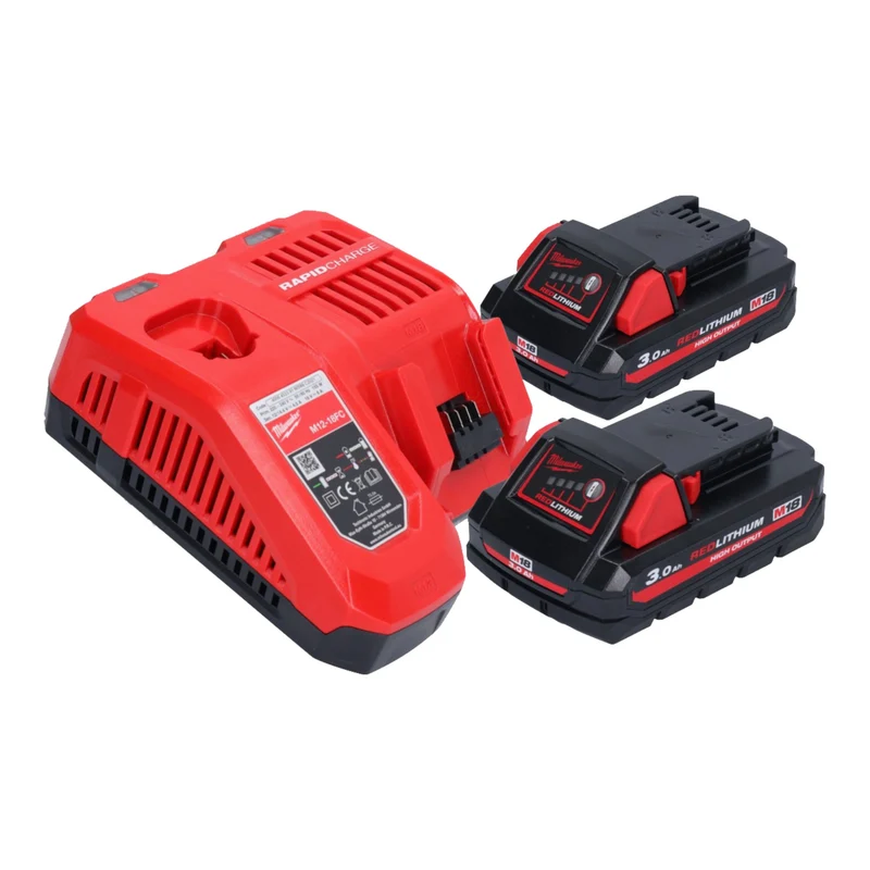 Milwaukee M18 FOPH2-HTA-302 Akku Basiseinheit 18 V Brushless + Heckenscheren Aufsatz + 2x Akku 3,0 Ah + Ladegerät