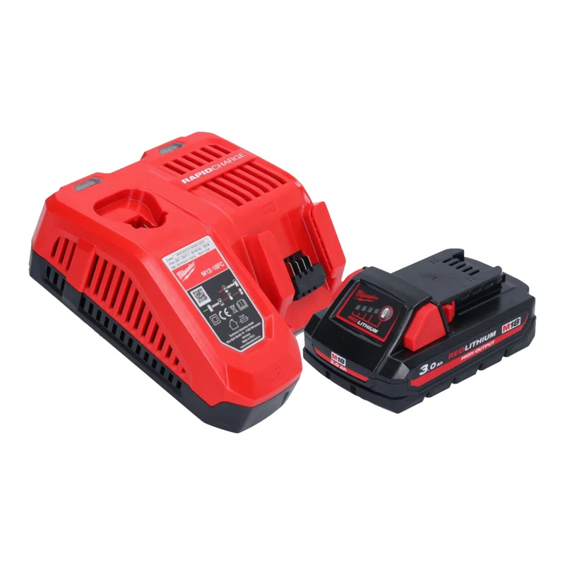 Milwaukee M18 FOPH2-HTA-301 Akku Basiseinheit 18 V Brushless + Heckenscheren Aufsatz + 1x Akku 3,0 Ah + Ladegerät