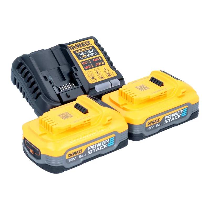 DeWalt DCV 501 LH2 Akku Stabsauger 18 V 0,7 l Staubklasse L + 2x Powerstack Akku 5,0 Ah + Ladegerät