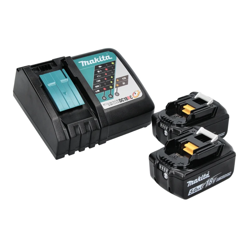 Makita DCL 180 RT Akku Staubsauger 18 V Grün + 2x Akku 5,0 Ah + Ladegerät