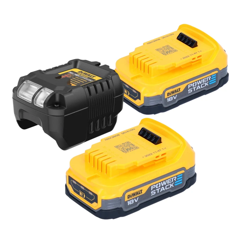 DeWalt DCV 501 LE2 Akku Stabsauger 18 V 0,7 l Staubklasse L + 2x Powerstack Akku 1,7 Ah + Ladegerät
