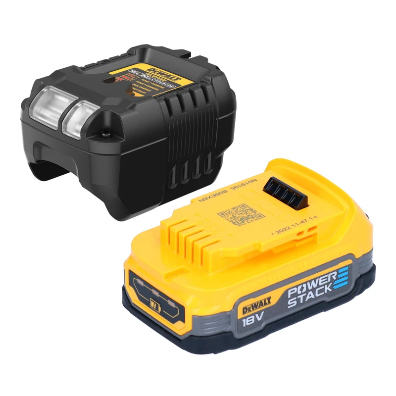 DeWalt DCV 501 LE1 Akku Stabsauger 18 V 0,7 l Staubklasse L + 1x Powerstack Akku 1,7 Ah + Ladegerät