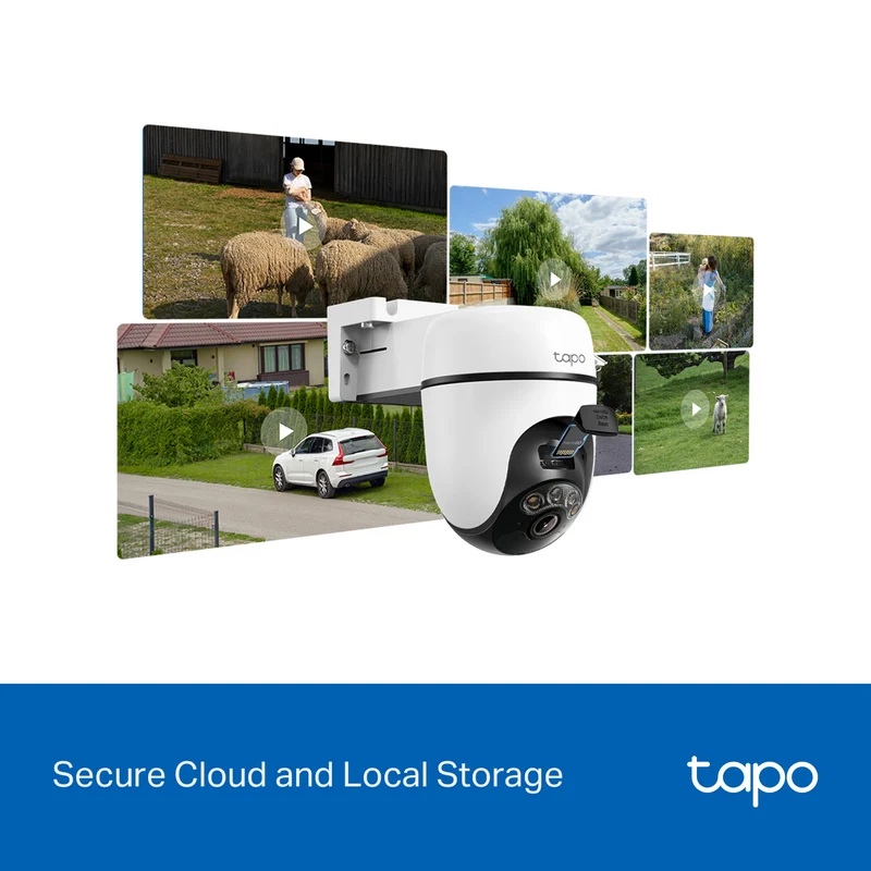 TP-LINK 3K Solar-Powered Pan/Tilt Security Camera Kit