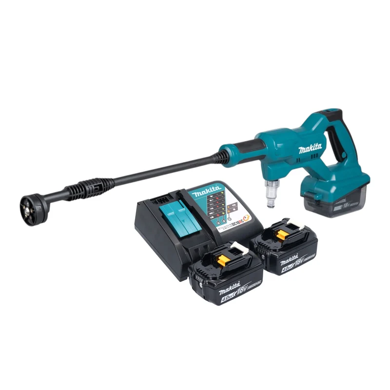 Makita DHW 180 RM Akku Druckreiniger 18 V 24 bar + 2x Akku 4,0 Ah + Ladegerät