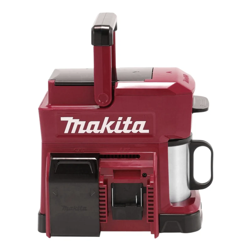 Makita DCM 501 FAR Akku Kaffeemaschine 12 V max. / 18 V Rot + 1x Akku 3,0 Ah - ohne Ladegerät